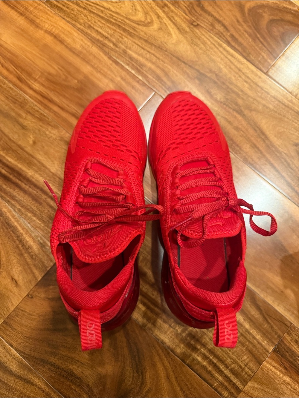 Nike Red Air Max 270 Athletic Sneakers size 7Y unisex